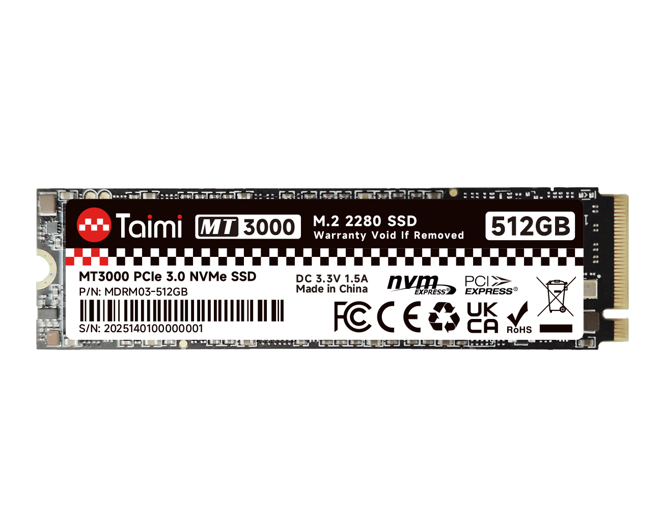 M.2 NVMe PCIe 3.0 SSD